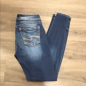Silver Jeans Avery Super Skinny Mid Rise W28 X L31